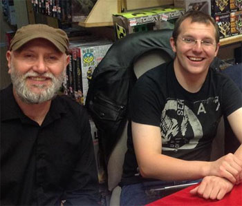 John and Iain at a signing at Forbidden Planet Glasgow.